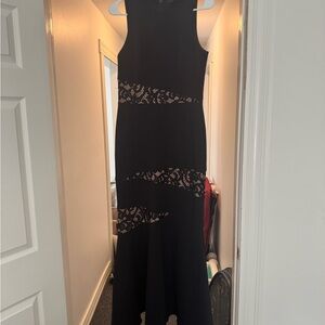 BCBGMaxAzria Black Halter Sheath Maxi Dress